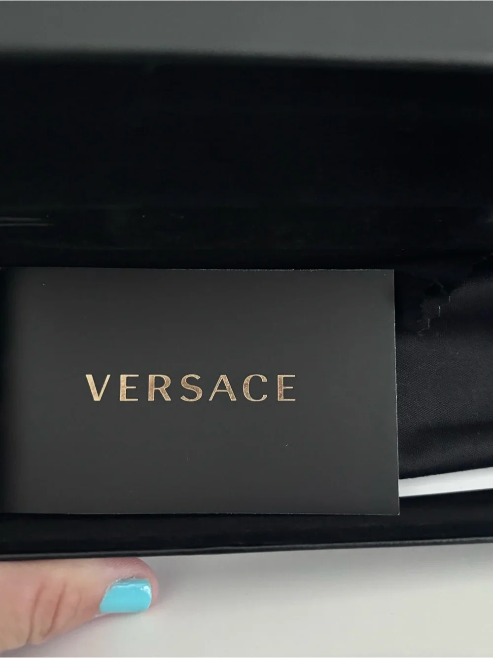 Versace  Gold Aviator Sunglasses with Dark Gray Lenses